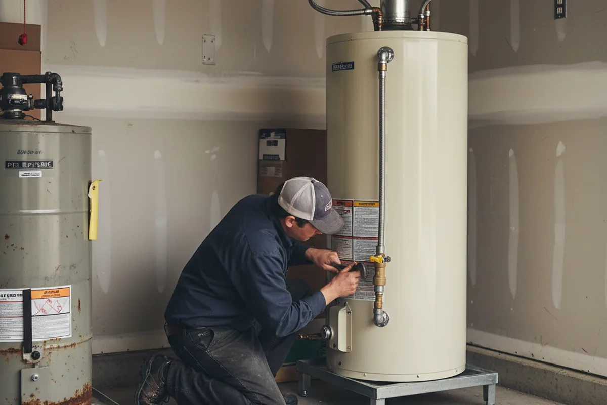 Water heater and shutoff valve replacement in Fort Montgomery